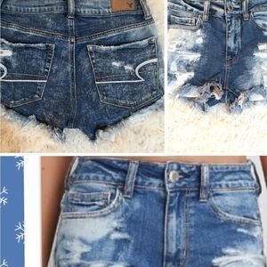 American Eagle 🦅 Bleached stone wash shorties